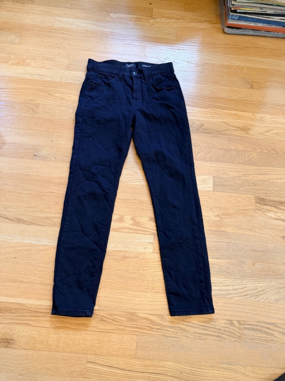 Women’s Size 2/26 "CURVE APPEAL" Black Skinny Jeans w/ Stretch Comfort GUC ❤️